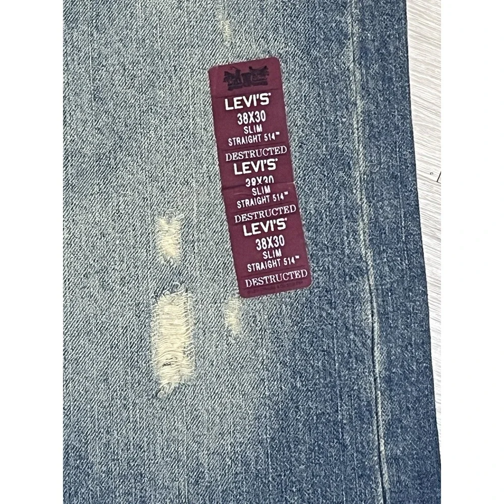Vintage Levi's‎ 514 38x30 Slim Straight Jeans - Vtg, New with Imperfections